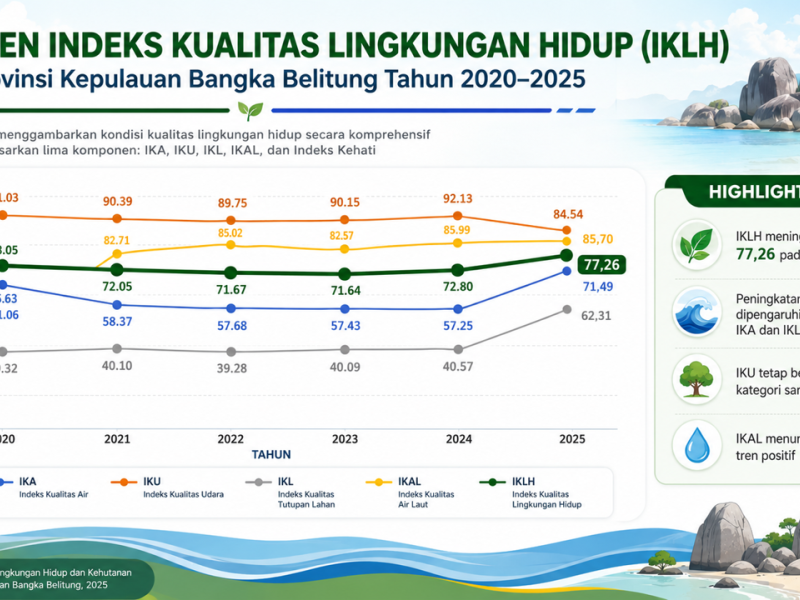 Menilik Tren Indeks Kualitas Air Bangka Belitung: Tantangan dan Upaya Pengendalian Pencemaran Air