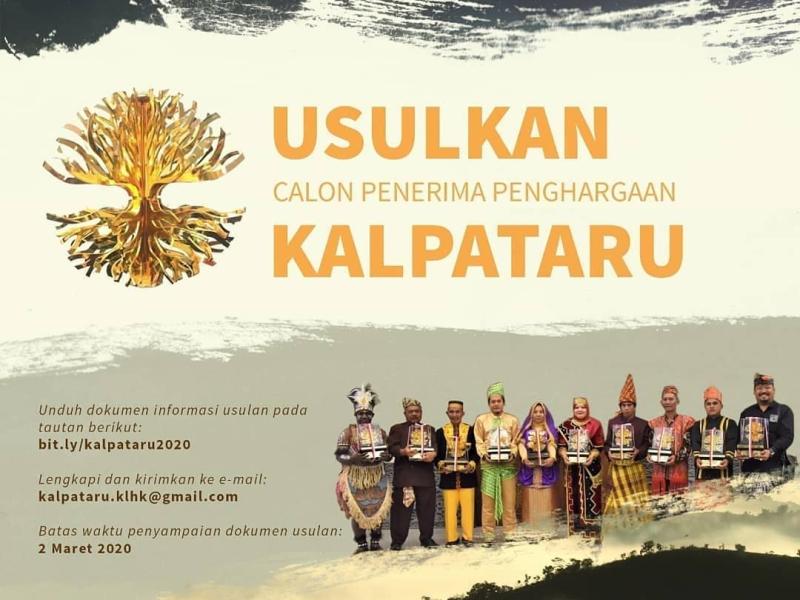 Usulan Calon Penerima Penghargaan Kalpataru Tahun 2020