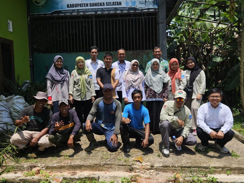 Tim Penilai Kembali Evaluasi Kinerja TPS3R di Kabupaten Bangka Selatan