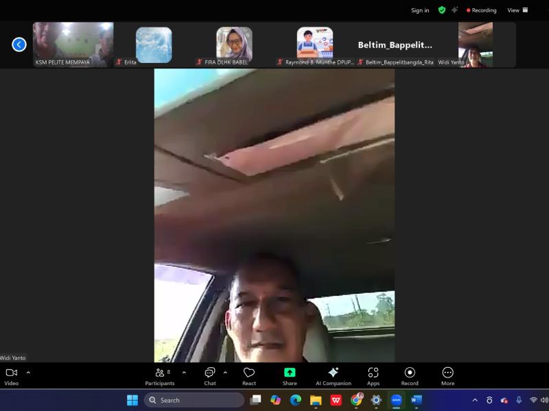 Dua TPS3R di Belitung dan Beltim Dinilai Via Zoom Meeting