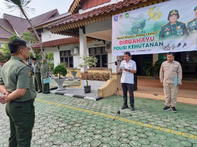 Dinas Lingkungan Hidup dan Kehutanan Peringati HUT Polhut Ke 56 Secara Sederhana