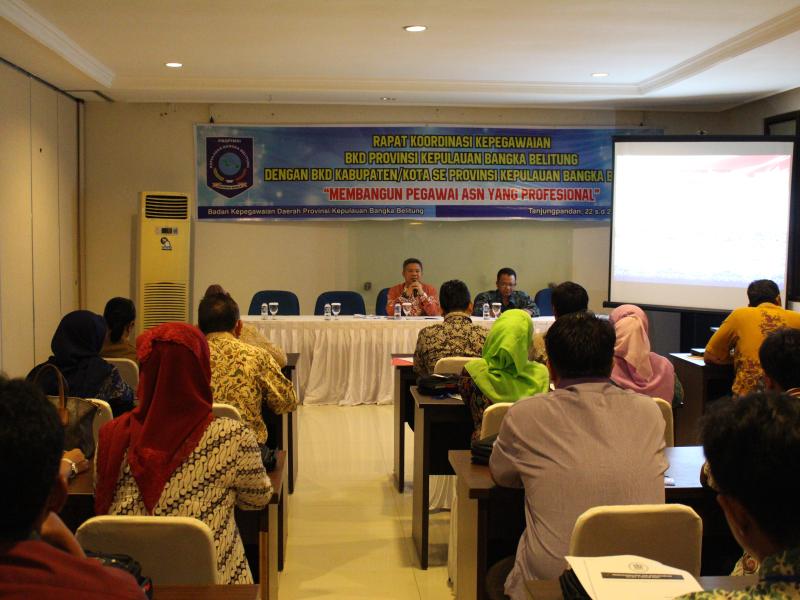 Samakan Persepsi, BKD Se-Babel Rakor Di Belitung