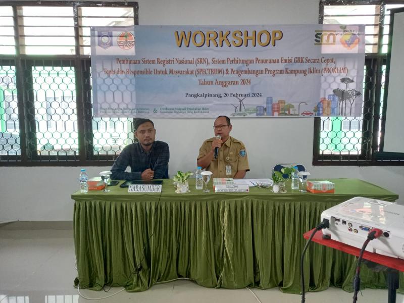 DLHK Babel Gelar Workshop Proklim
