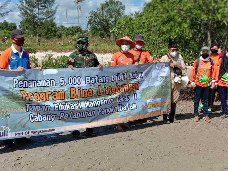 Peringati Hari Mangrove Sedunia DLH Babel Tanam 5000 Bibit Mangrove melalui Program Bina Lingkungan PT. Pelindo Bekerjasama Dengan Botanical Group For Environment Project