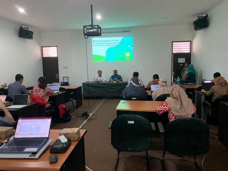 DLHK Adakan Rakor teknis peningkatan kapasitas penyelenggaraan dan pelaporan inventarisasi emisi gas rumah kaca
