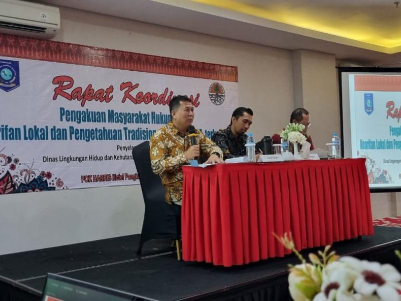 DLHK Babel Gelar Rakor Identifikasi Potensi dan Pengakuan Peningkatan Kapasitas Masyarakat Hukum Adat, Kearifan Lokal Yang Terkait Perlindungan dan Pengelolaan Lingkungan Hidup