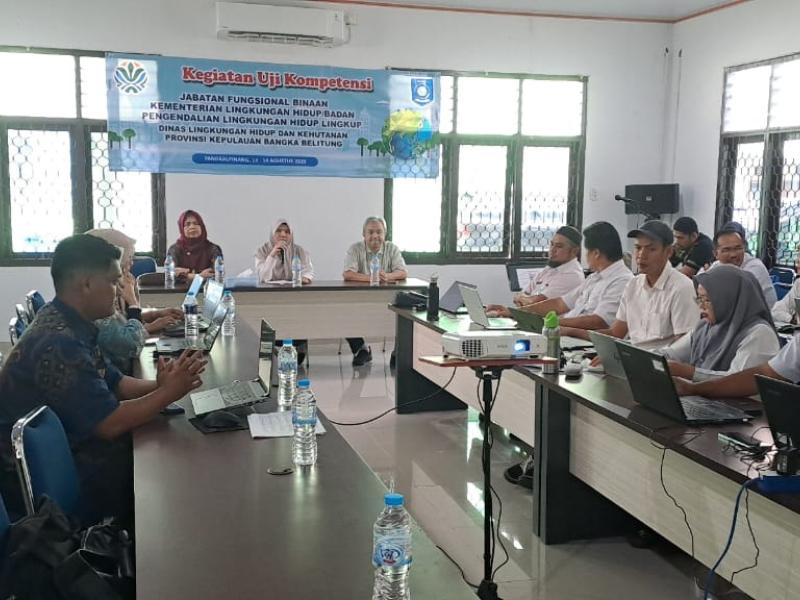 Sebanyak 22 ASN DLHK mengikuti Ujian Kompetensi Jabatan Fungsional