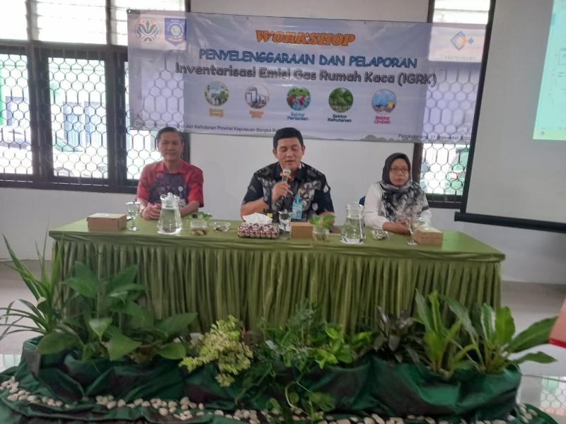  DLHK Selenggarakan Workshop Penyelenggaraan dan Pelaporan Inventarisasi Emisi Gas Rumah Kaca (IGRK)