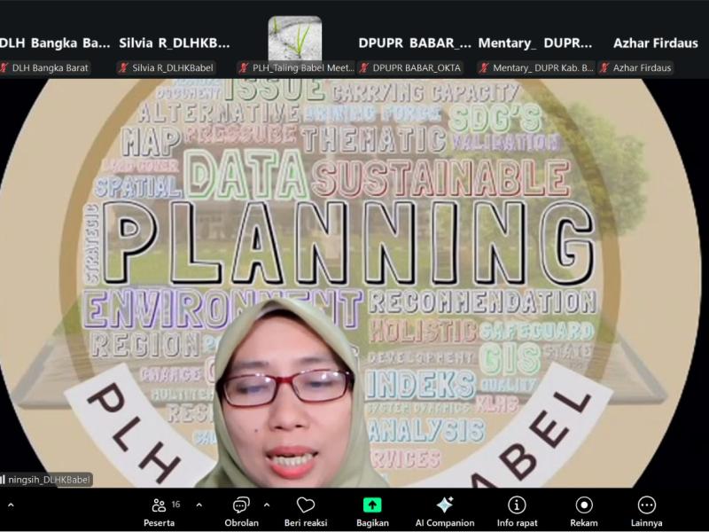 Rapat Penilaian Substantif KLHS RDTR Kawasan Perkotaan Parittiga Dilaksanakan Secara Daring