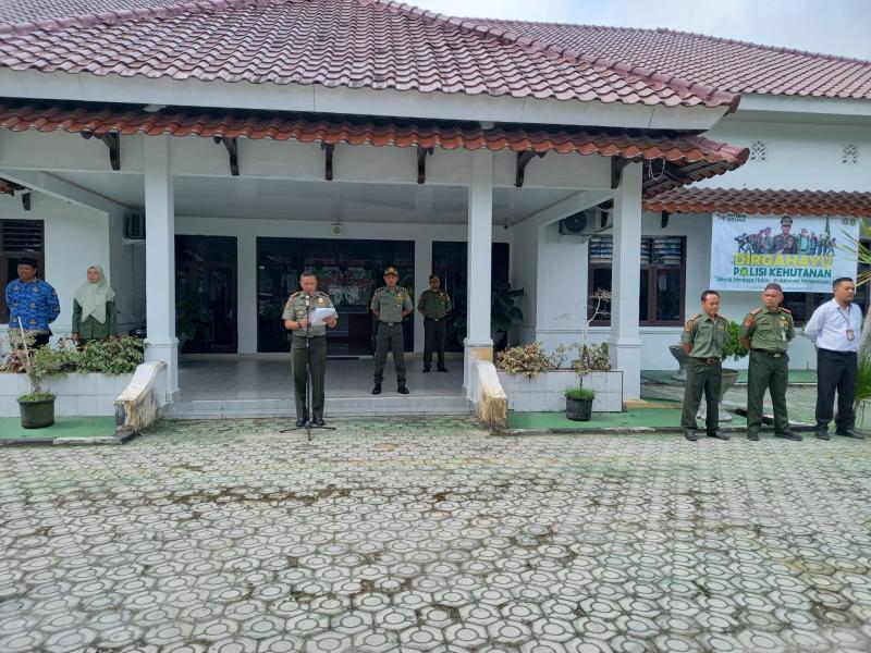 Apel Peringatan HUT Polhut Ke 59, Plt Kadis LHK Babel Bambang Trisula Sampaikan 4 Pesan Menhut