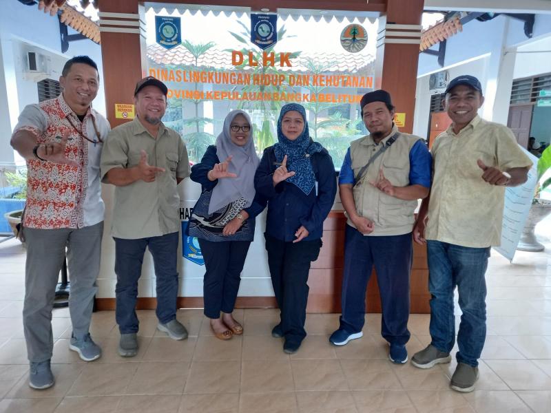 Tim Pra Kondisi Studi Banding Povinsi Maluku Utara Kunjungi  Dinas Lingkungan Hidup dan Kehutanan Provinsi  Kepulauan Bangka Belitung
