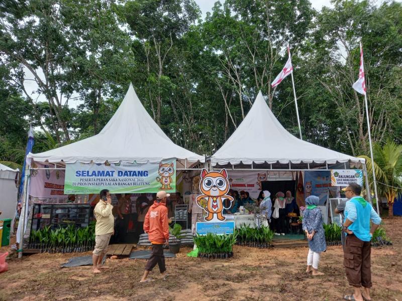 Dua Saka Pramuka DLHK Turut Serta Pada Perkemahan Antar Satuan Karya (Peran Saka) Nasional di Balunijuk Bangka