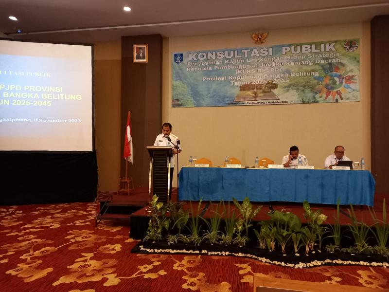 Dinas Lingkungan Hidup dan Kehutanan Libatkan  Stakeholder Susun KLHS RPJPD Babel 2025 – 2045