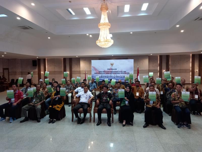 Provinsi Kepulauan Bangka Belitung Mendapat 16 SK Perhutanan Sosial