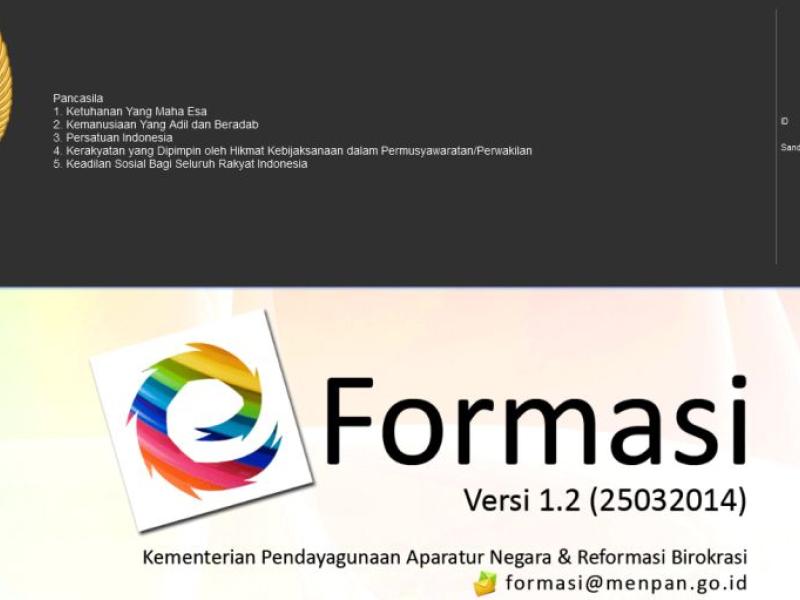Capaian Inputan E-Formasi Babel 100 Persen